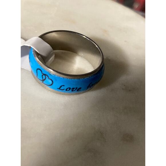 7 Stainless steel men’s unisex wedding band ring glow in the dark - Picture 2 of 4